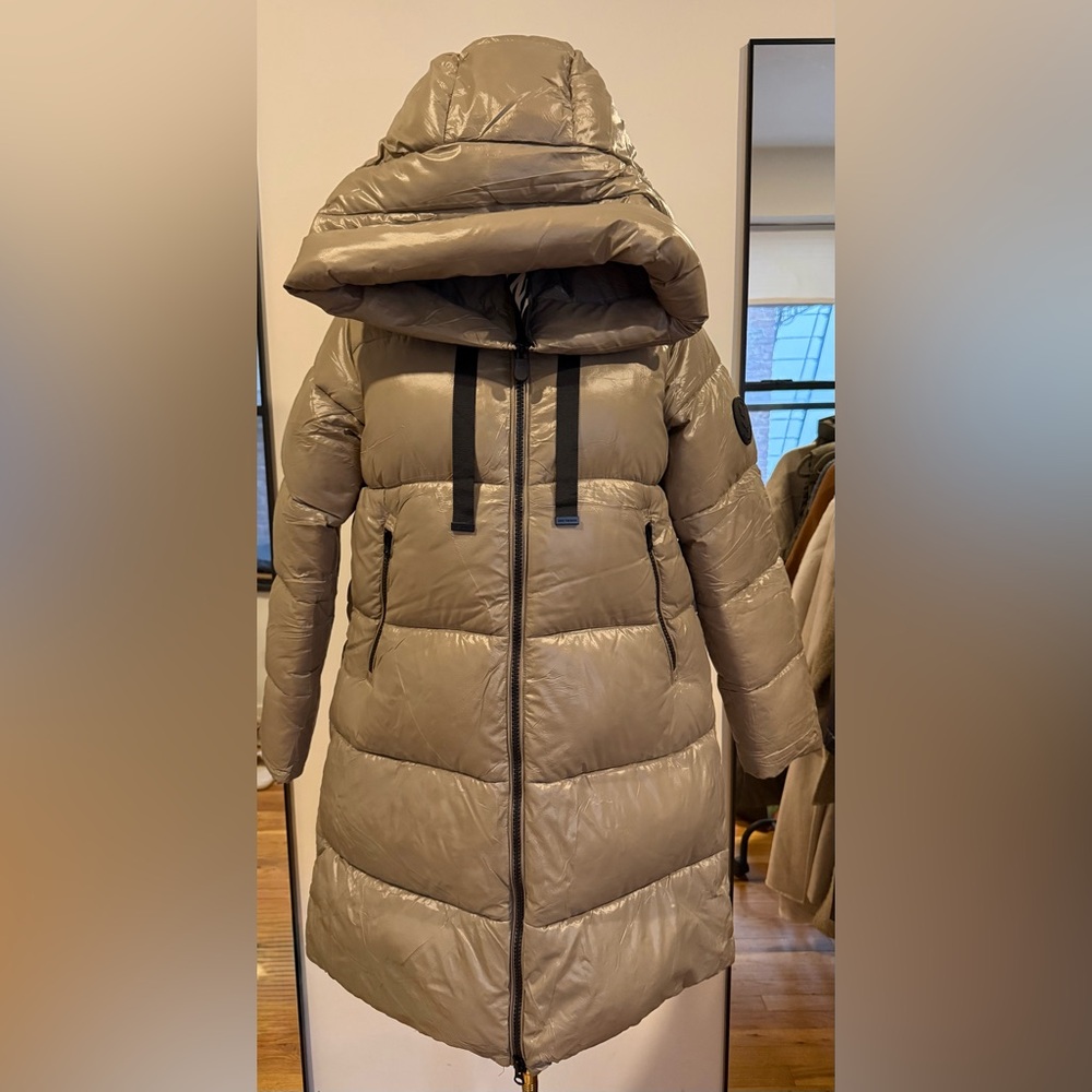 SAVE THE DUCK Taupe Puffer Jacket